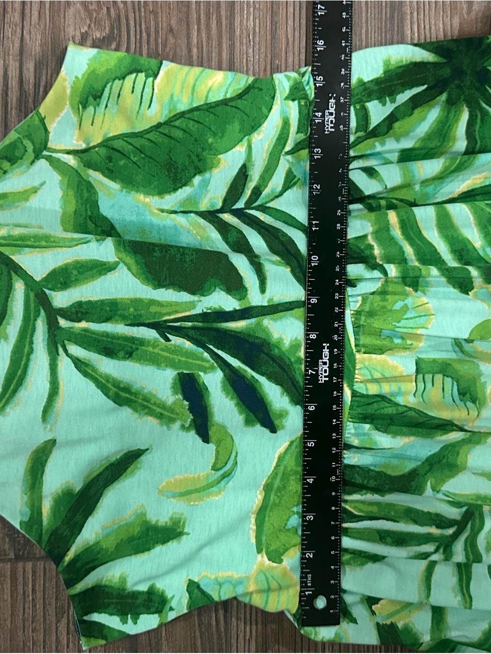 Tropical Green Leaf Summer Hawaiian Vacation Cruise Beach Maxi Dress - Picture 7 of 16